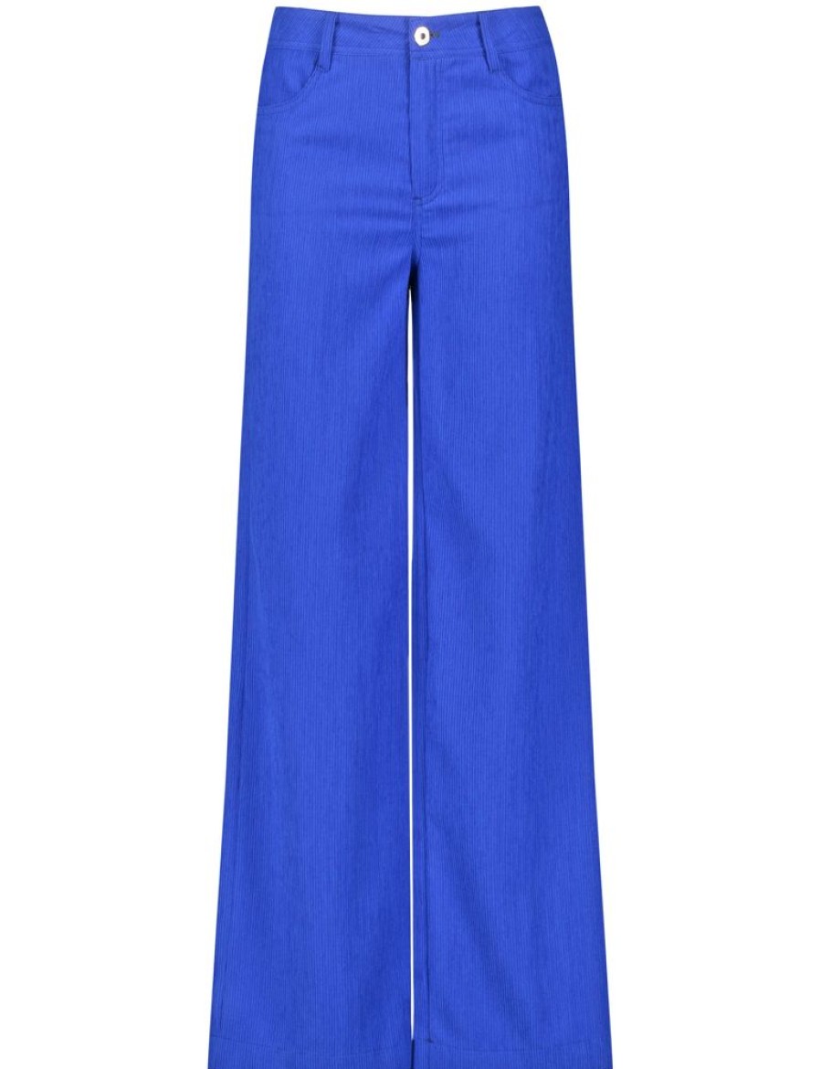 Broeken TAIFUN | Lichte Corduroy Broek Met Wijde Pijpen