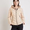 Jassen & Mantels TAIFUN | Getailleerde Gewatteerde Jas Met Capuchon