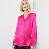 Blouses GERRY WEBER | Gesatineerde Blouse Met Afgeronde Zoom