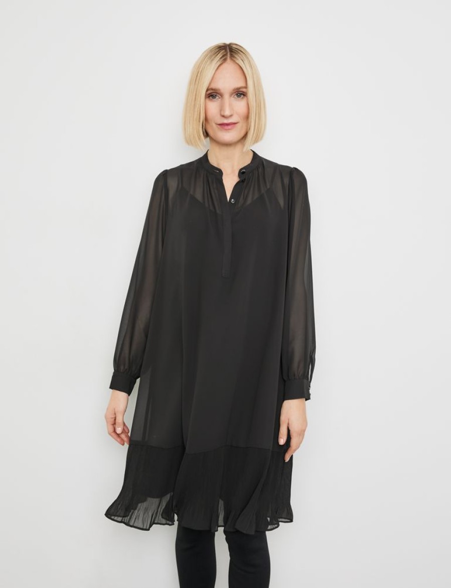 Jurken GERRY WEBER | Zachte Jurk Met Halftransparante Overlay